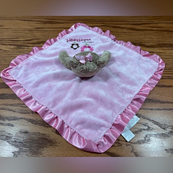 CARTERS Child of Mine Pink Baby Lovey Bear Mommy's Sweetheart Satin 2010 Rattle - Picture 2 of 7